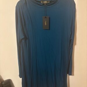 L&B Teal Long Sleeve Dress